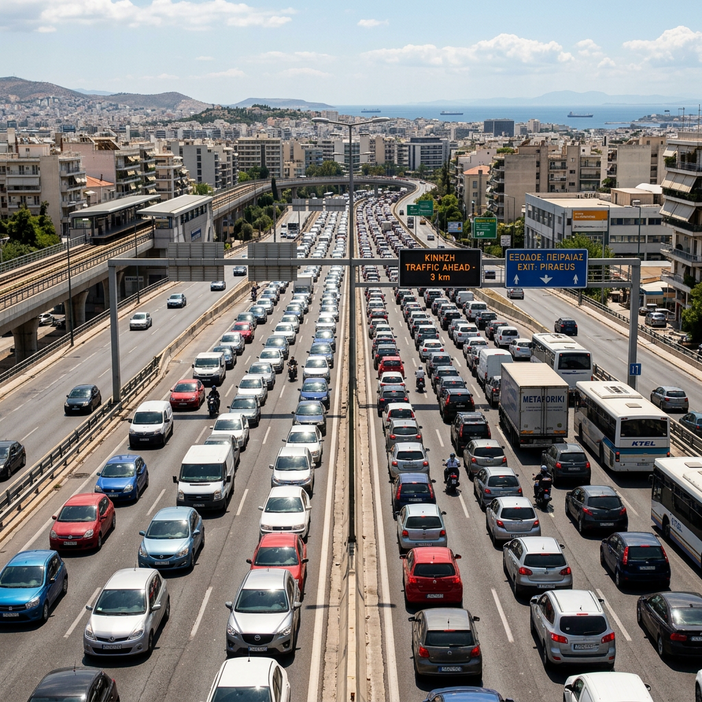 Κίνηση τώρα στον Κηφισό και την Αττική Οδό! Τι ώρα αλλάζει ο Δακτύλιος (2026)